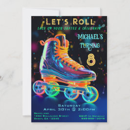 Skate Födelsedagsfest inbjudan