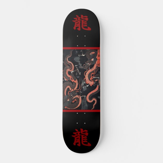Skate Japonais Ryu Mini Skateboard Bräda 18,5 Cm (Framsida)
