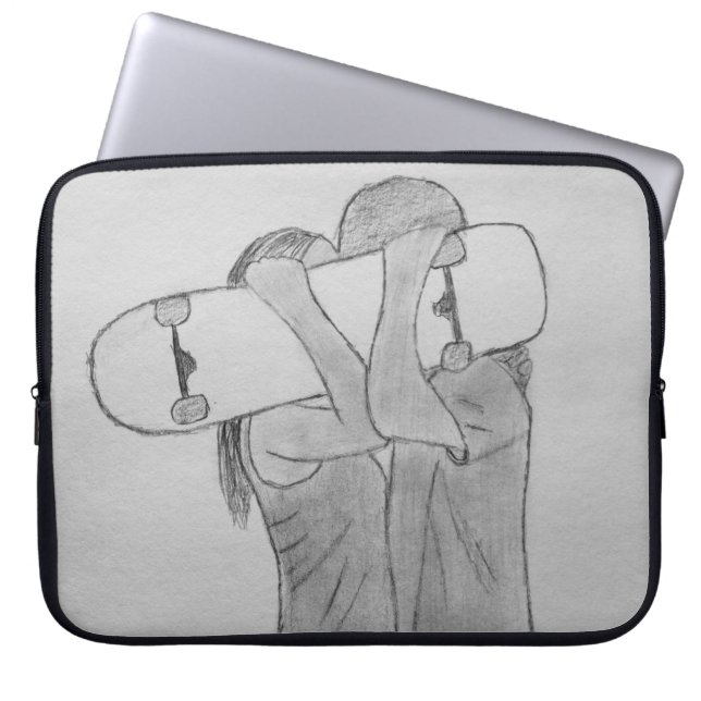 Skate Kärlek Laptop Fodral (Framsidan)