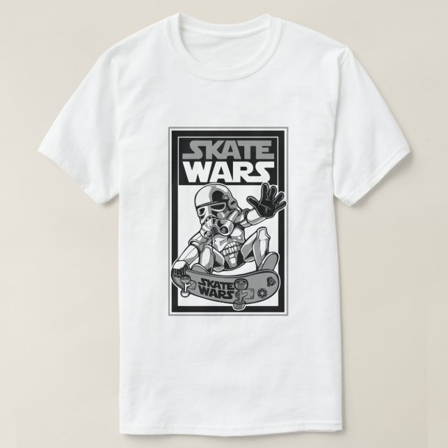 Skate Krig - Galactic Streetwear T-Shirt (Design framsida)