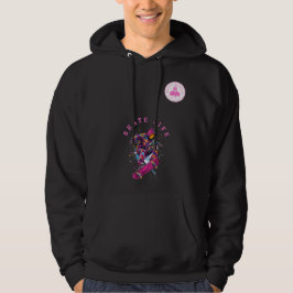Skate Life Rosa Lycklig Hoodie