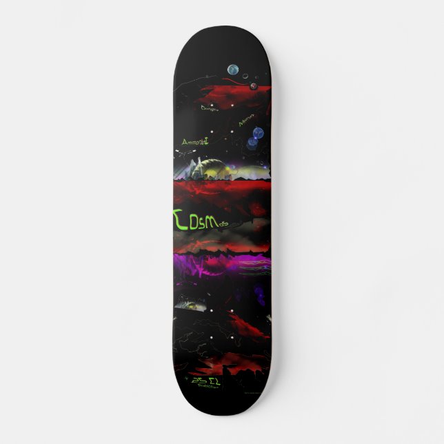 skate ligne cosmos skateboard bräda 19,5 cm (Framsida)