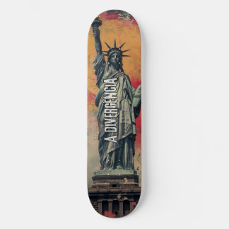 Skate New York A Divergência Mini Skateboard Bräda 18,5 Cm
