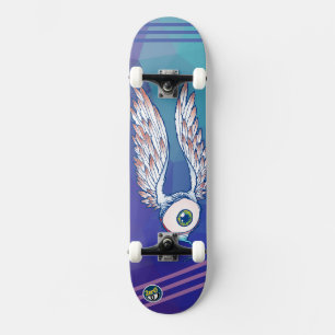 Skate Öga med vingar Mini Skateboard Bräda 18,5 Cm