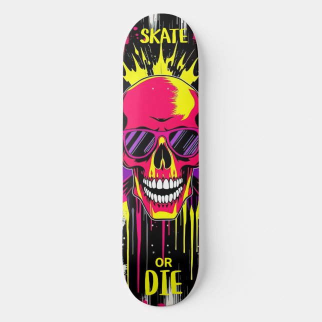 Skate or Die 3 - Skateboard Deck - Punk Grunge (Framsida)