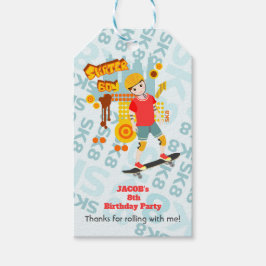 Skate Park Roligt Boy Födelsedagsfest Presentetikett