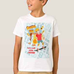 Skate Park Roligt Boy Födelsedagsfest T Shirt
