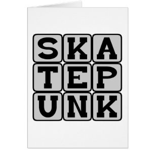 Skate Punk, Music Genre Hälsningskort