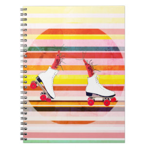 Skate, räkor på skridskor Surreal Art Notebook Anteckningsbok