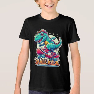 Skate Rex - Coola Dinosaur Tri-Blend Shirt T Shirt