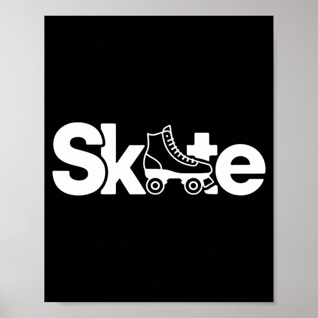 Skate Roller Skate Roller Skating Roller Skater  Poster (Framsidan)