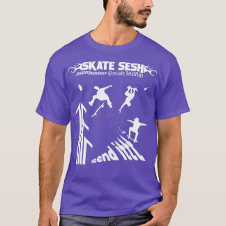 SKATE SESH Matt360Flip Edition Skateboarder Design T Shirt