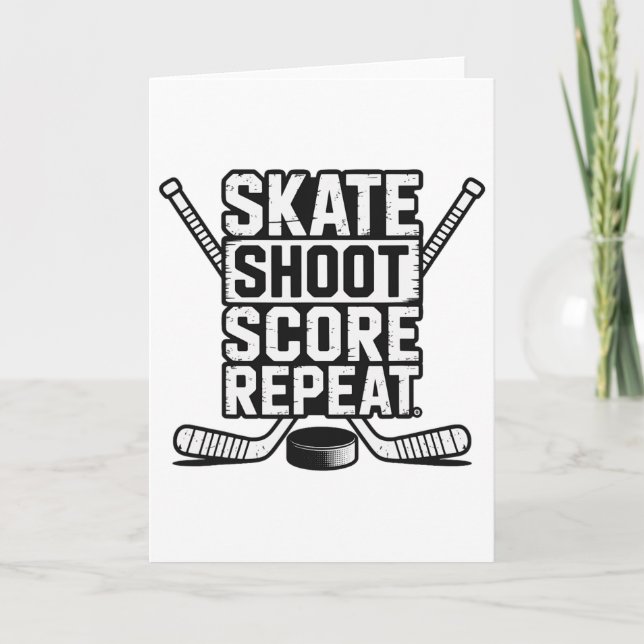 Skate Shoot Score Repeat _4  Kort (Framsida)