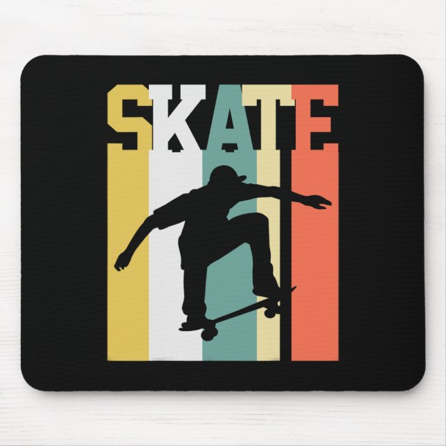 Skate Skateboard Skateboarder Skateboarding Retro  Musmatta (Framsidan)