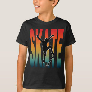 Skate Skateboarding Silhuett T Shirt