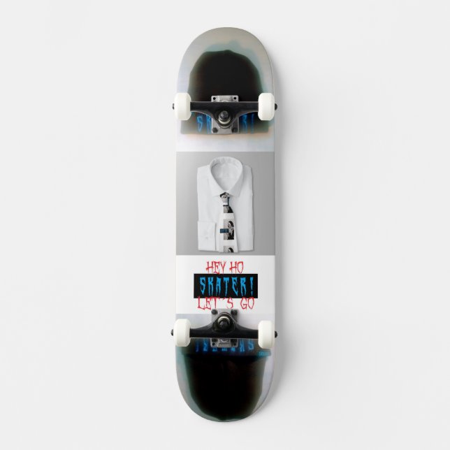 Skate Skater! Co. ``Shirt and Tie´´ Mini Skateboard Bräda 18,5 Cm (Framsida)