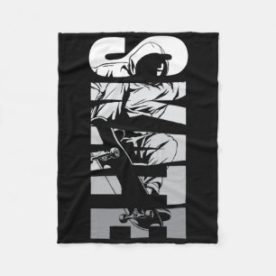 Skate Skater Skateboard Retro 90-tal Fleecefilt