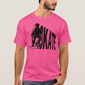 Skate Skater Skateboard Rullskridskoåkning T Shirt