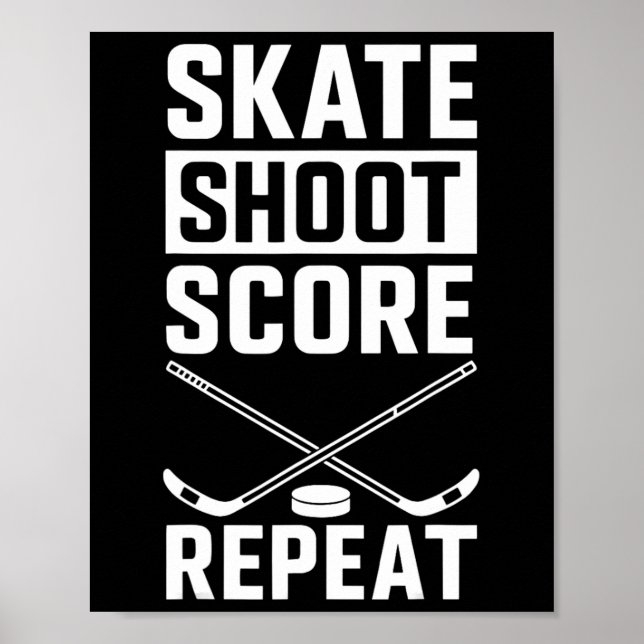 Skate Skjut Poäng Upprepa _2  Poster (Framsidan)