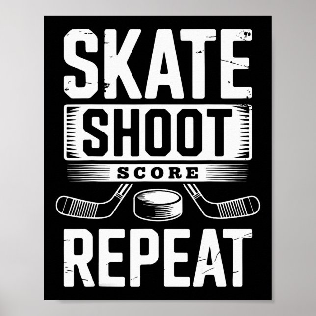 Skate Skjut Poäng Upprepa _3  Poster (Framsidan)