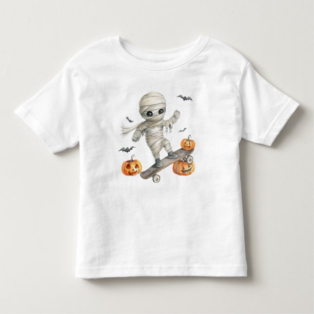 Skate & Skräm - Mummy on Move T Shirt (Framsida)