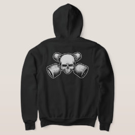 SKATE STEN OG-StyleSkateboard Skull X truX ZIPPER T Shirt