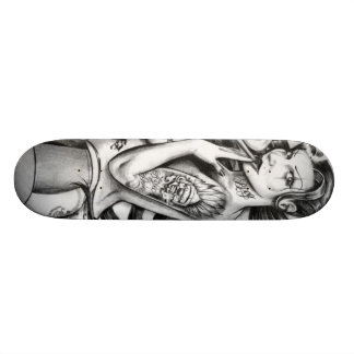 skate tattoo girls old school skateboard bräda 21,6 cm
