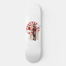 Skate Toitsu Army Red Samouraï Mini Skateboard Bräda 18,5 Cm