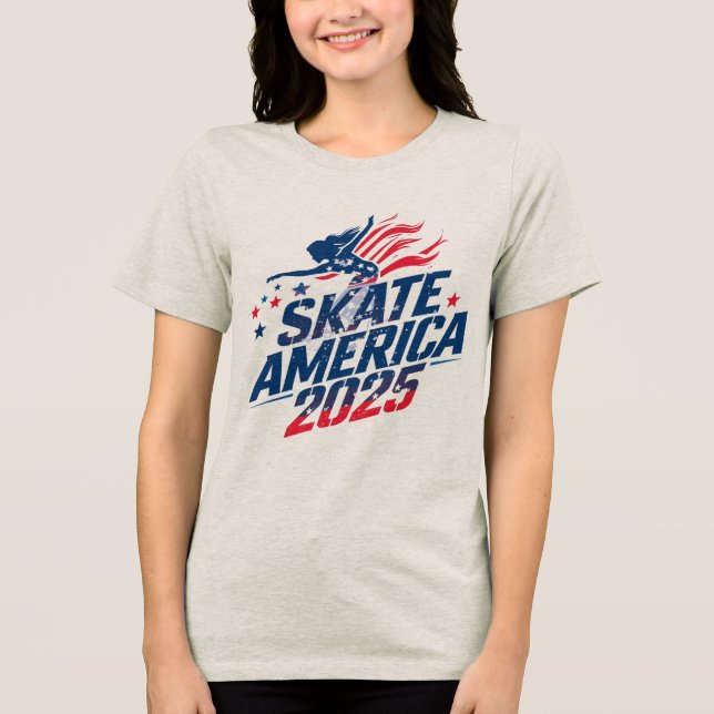 skate womens tshirts ice skater skating sports win (Framsida)