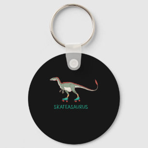 Skateasaurus Dino Inline Skating Rollerblading Gif Nyckelring