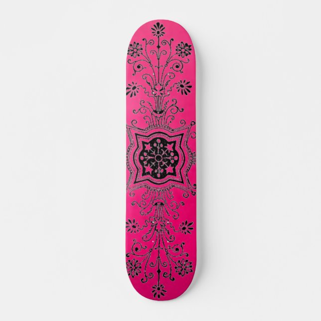Skateboad för formell rosa mini skateboard bräda 18,7 cm (Framsida)