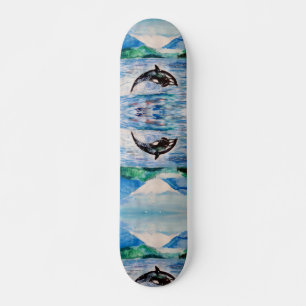 Skateboard 19.7cm för valvattenfärgkonst