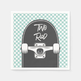 Skateboard 2 rad 2 födelsedag pappersservett