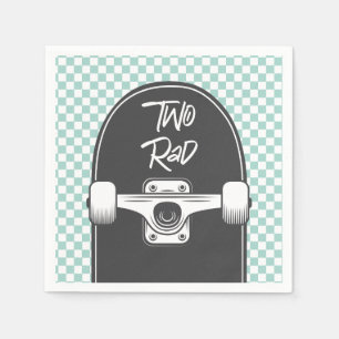 Skateboard 2 rad 2 födelsedag pappersservett