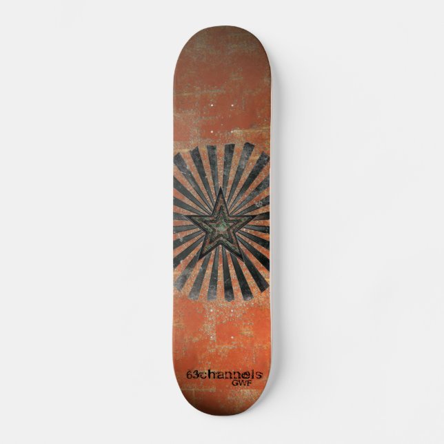 Skateboard 63Channels Bräda 21,5 Cm (Framsida)