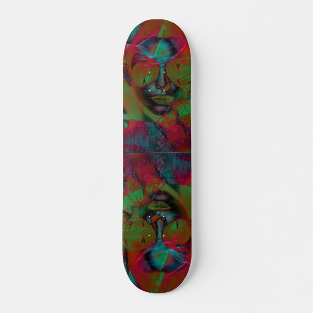 Skateboard abstrakt Dam (Framsida)