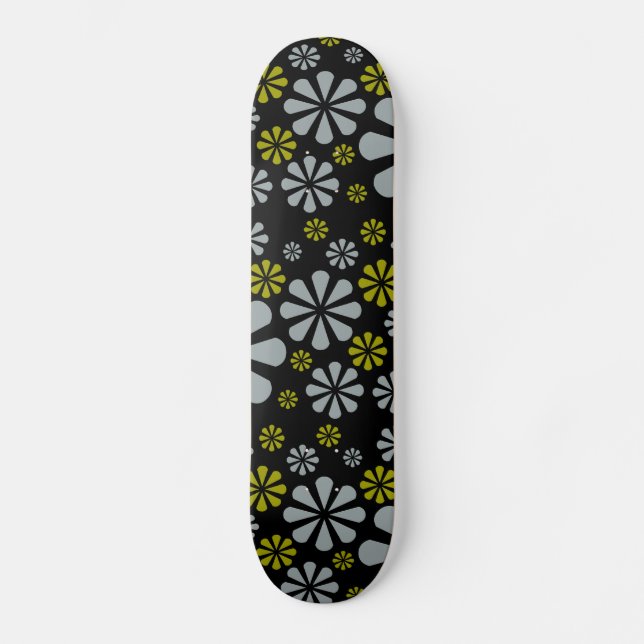 Skateboard abstrakt Flowers (Framsida)