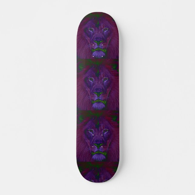 Skateboard abstrakt Lejon (Framsida)