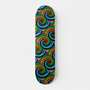 Skateboard abstrakt Rainbow Swirls Skateboard