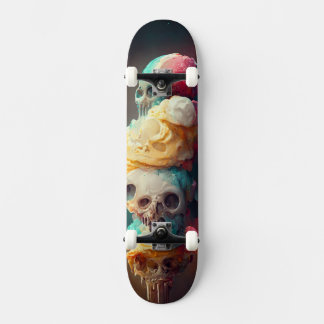 Skateboard - Abstrakt Skull - design