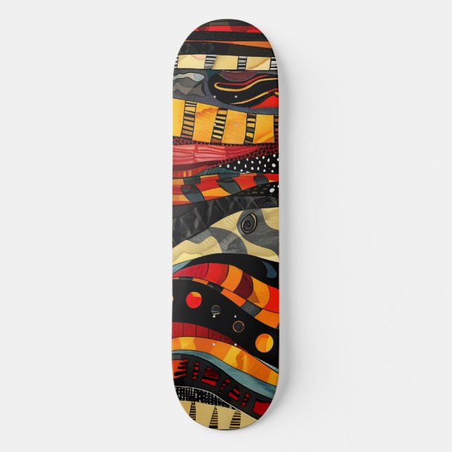 Skateboard African Tribal Mönster (Framsida)