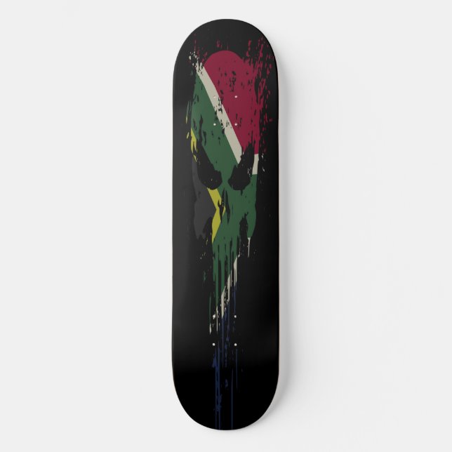 Skateboard Afrika Grunge skalle (Framsida)