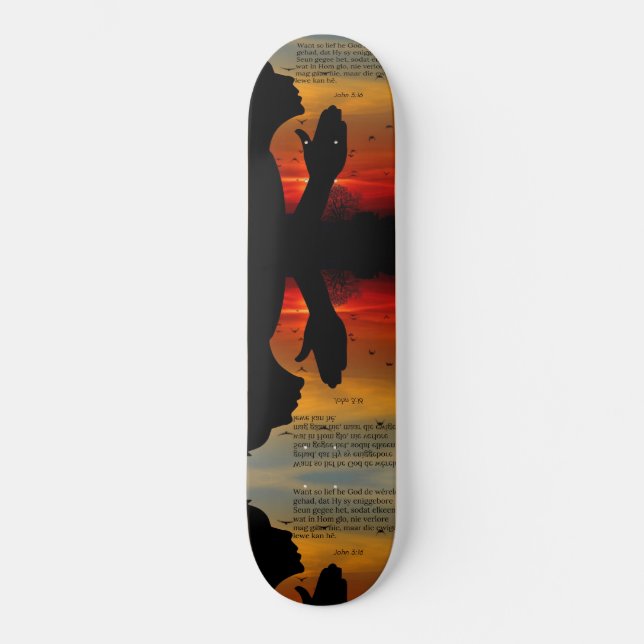 Skateboard - Afrikaan John 3:16 (Framsida)