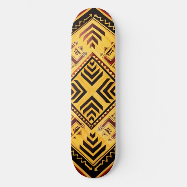 Skateboard (afrikansk stamskat) bräda 19,5 cm (Framsida)