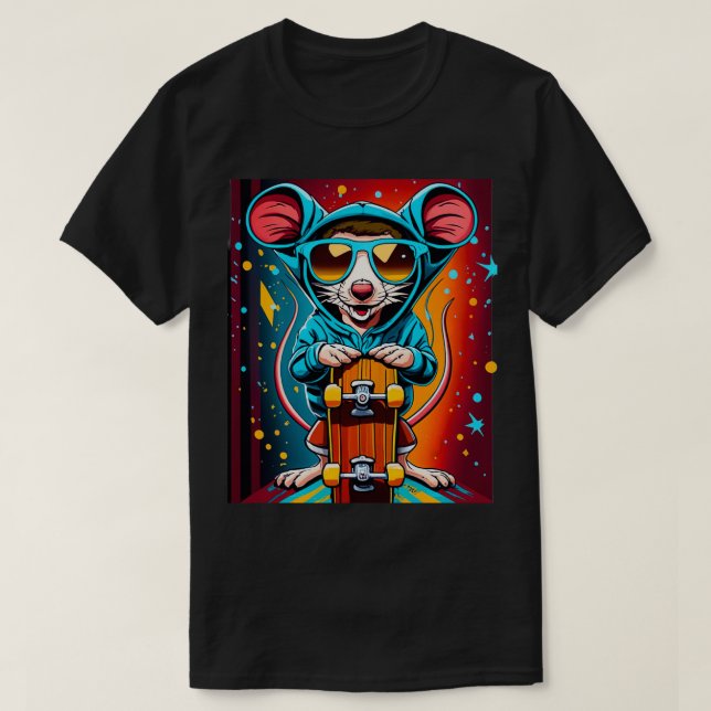Skateboard Älskare Design Gift T Shirt (Design framsida)