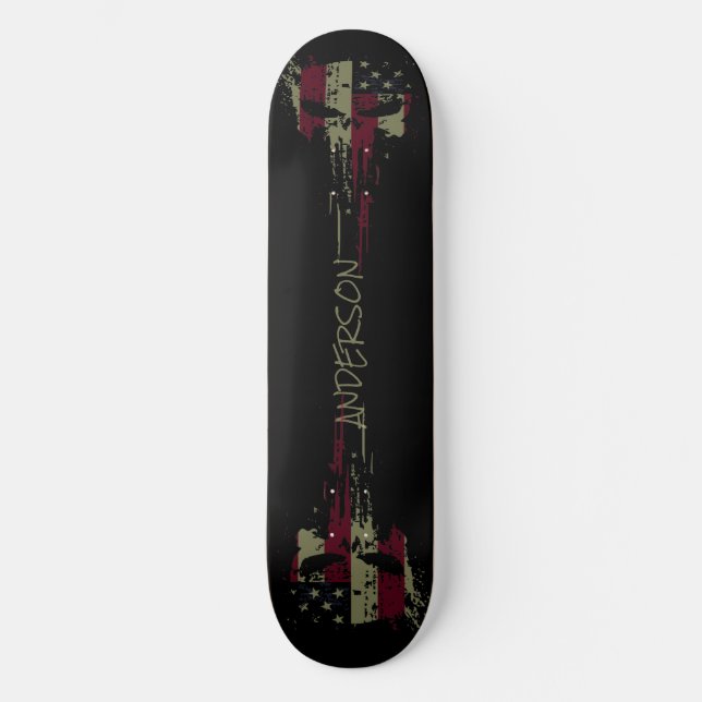 skateboard AMERICA GRUNGE (Framsida)