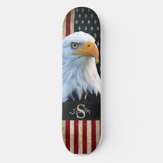 Skateboard American ÖRN SMILING Skull (Framsida)