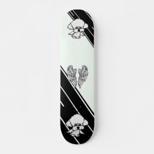 Skateboard ängel hund