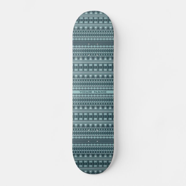 Skateboard anpassningsbar Aztec Mönster Bräda 20 Cm (Framsida)