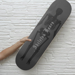 Skateboard anpassningsbar Gothic Skeleton